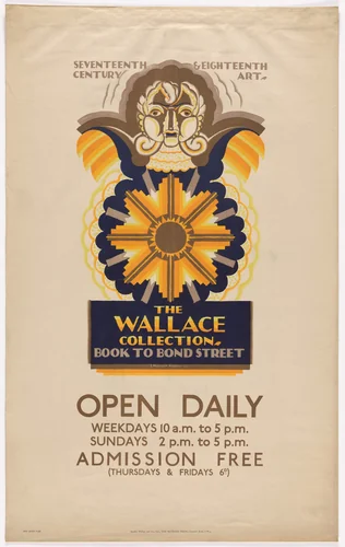 The Wallace Collection (Poster for Underground Electric Railways Company) by E. McKnight Kauffer, design, 1925
