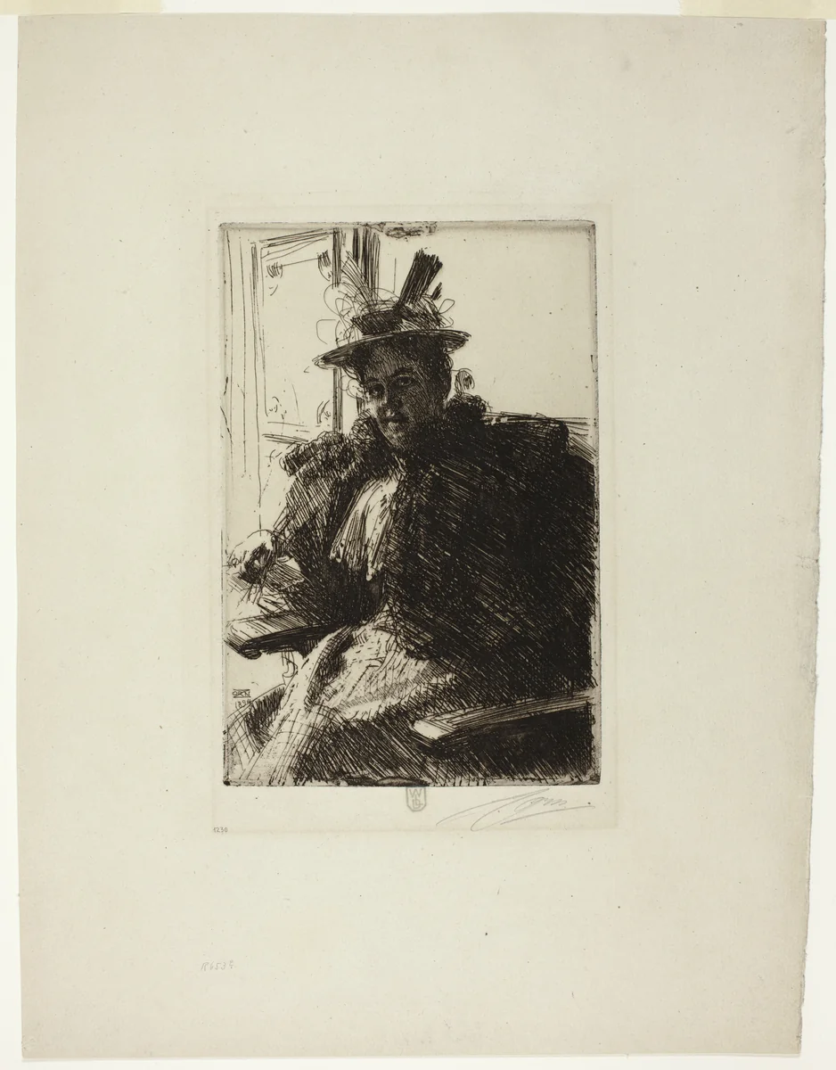Mrs. Armour by Anders Zorn, print, 1894