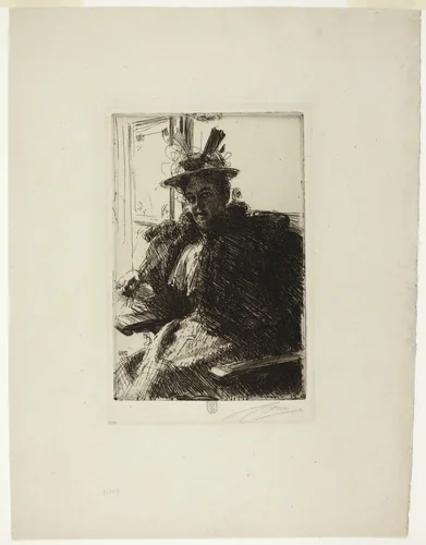 Mrs. Armour by Anders Zorn, print, 1894