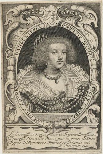 Henrietta Maria, Queen of Charles I by Balthasar Moncornet, print, 1600-1668