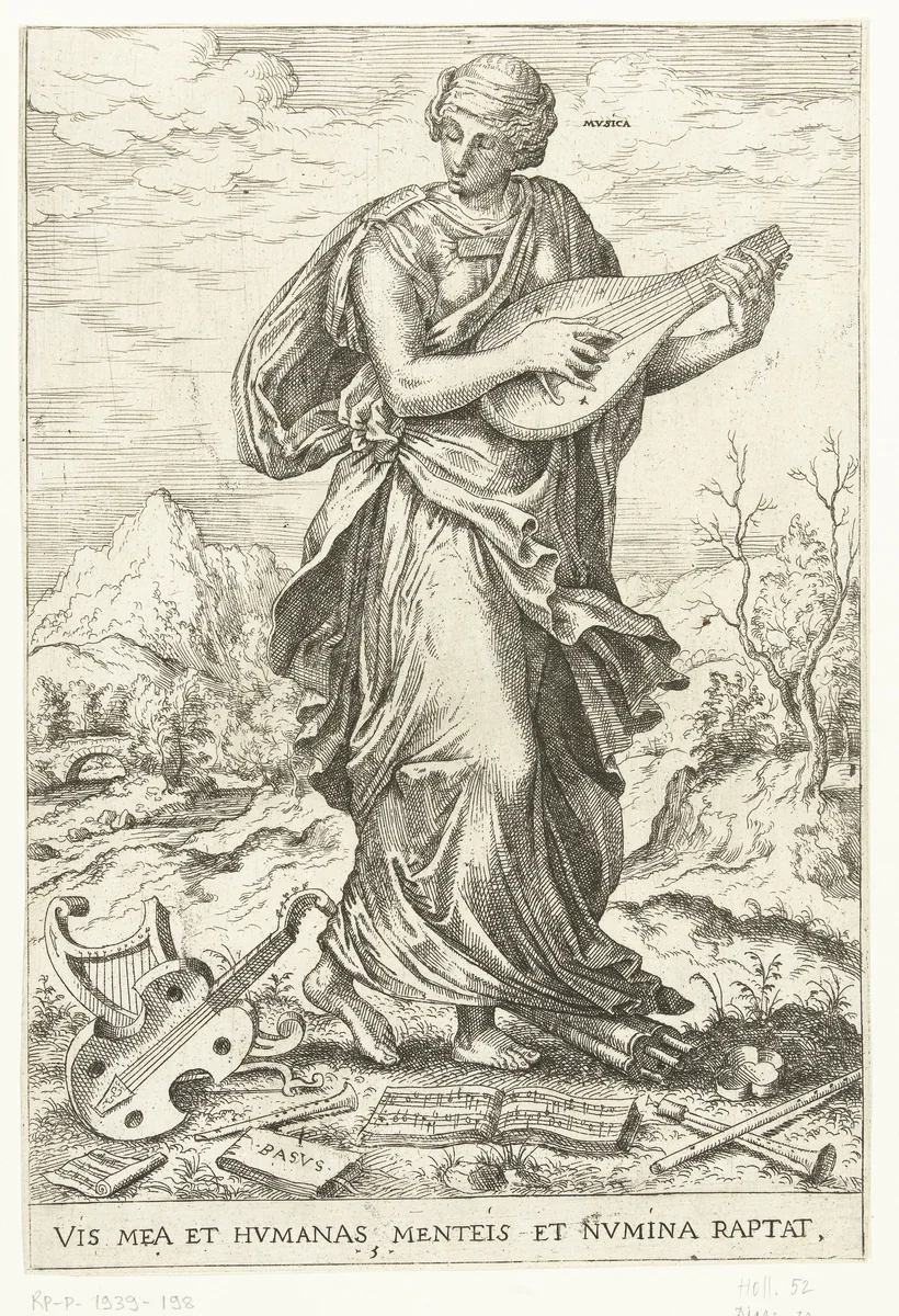 Musica by Hieronymus Cock, print, 1551