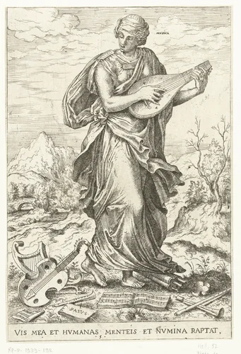 Musica by Hieronymus Cock, print, 1551