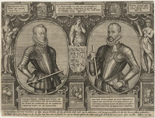 Matthias, Roman Emperor and William I, Princeof Orange by Unknown 19th Century, print, 1800-1899