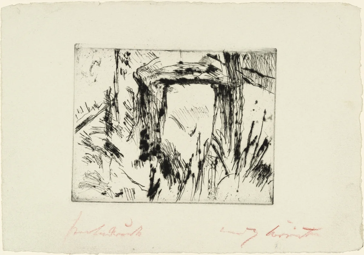 Garden Gate (Gartenpforte) by Lovis Corinth, print, 1922