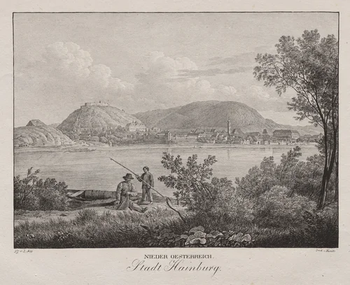 Nieder-oesterreich, Stadt Hainburg by Jakob Alt, print
