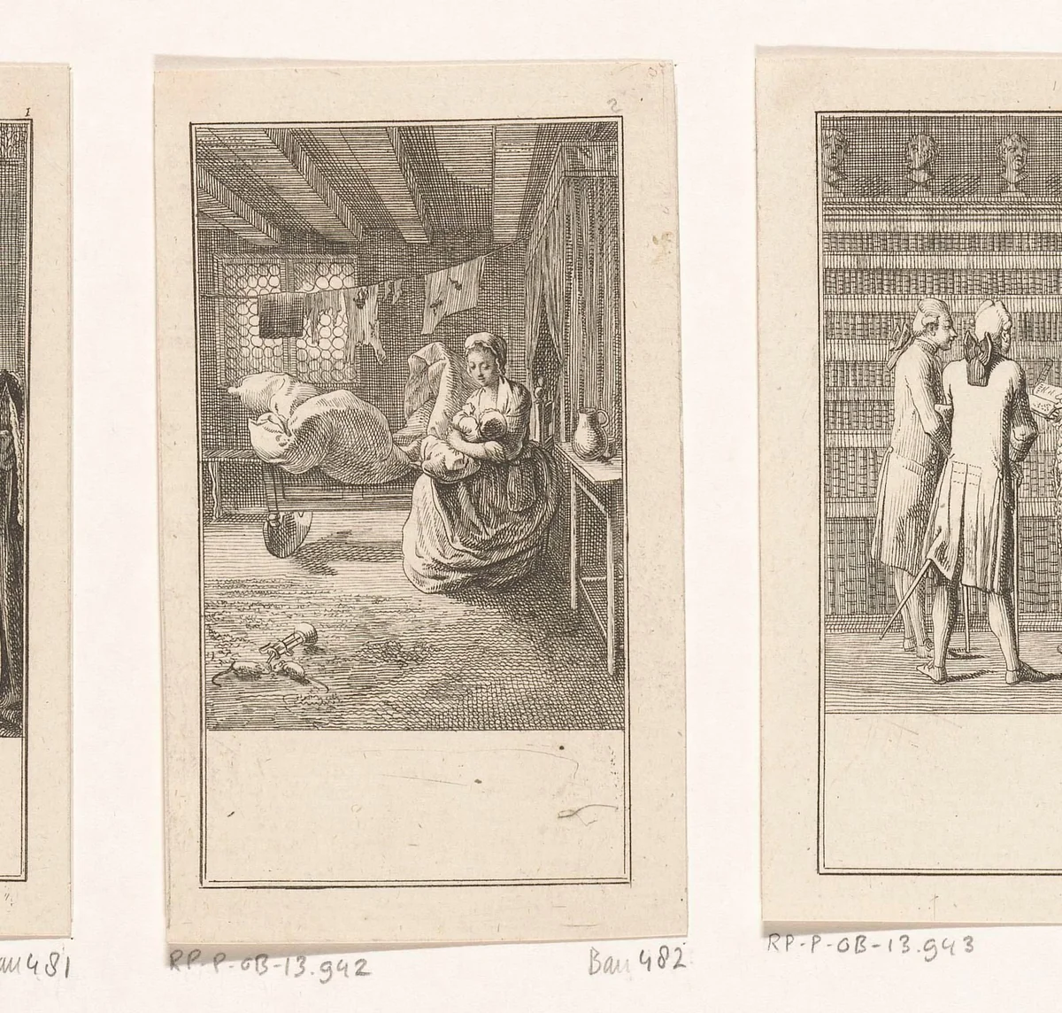 Arme vrouw met kind by Daniel Nikolaus Chodowiecki, print, 1778