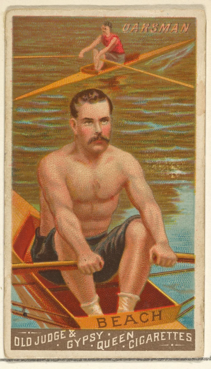 Beach, Oarsman, from the Goodwin Champion series for Old Judge and Gypsy Queen Cigarettes by Goodwin & Company, print, 1888