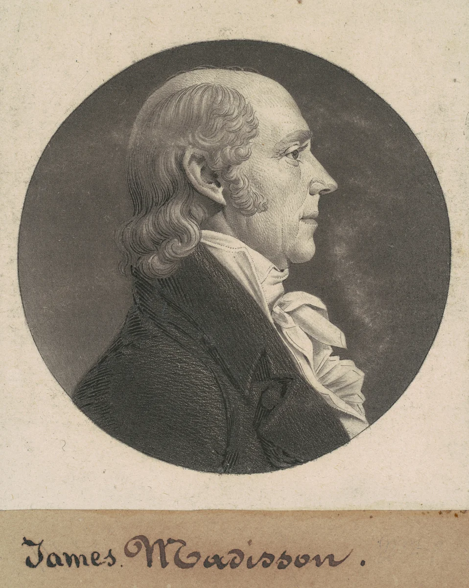 William Madison by Charles B. J. Févret de Saint-Mémin, print, 1807