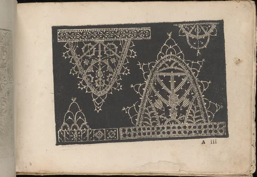 Fiori di Ricami Nuovamente Posti in Luce, page 3 (recto) by Matteo Florimi, book, 1591