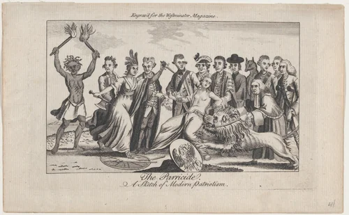 The Parricide, a Sketch of Modern Patriotism by anonymous, print, 1776
