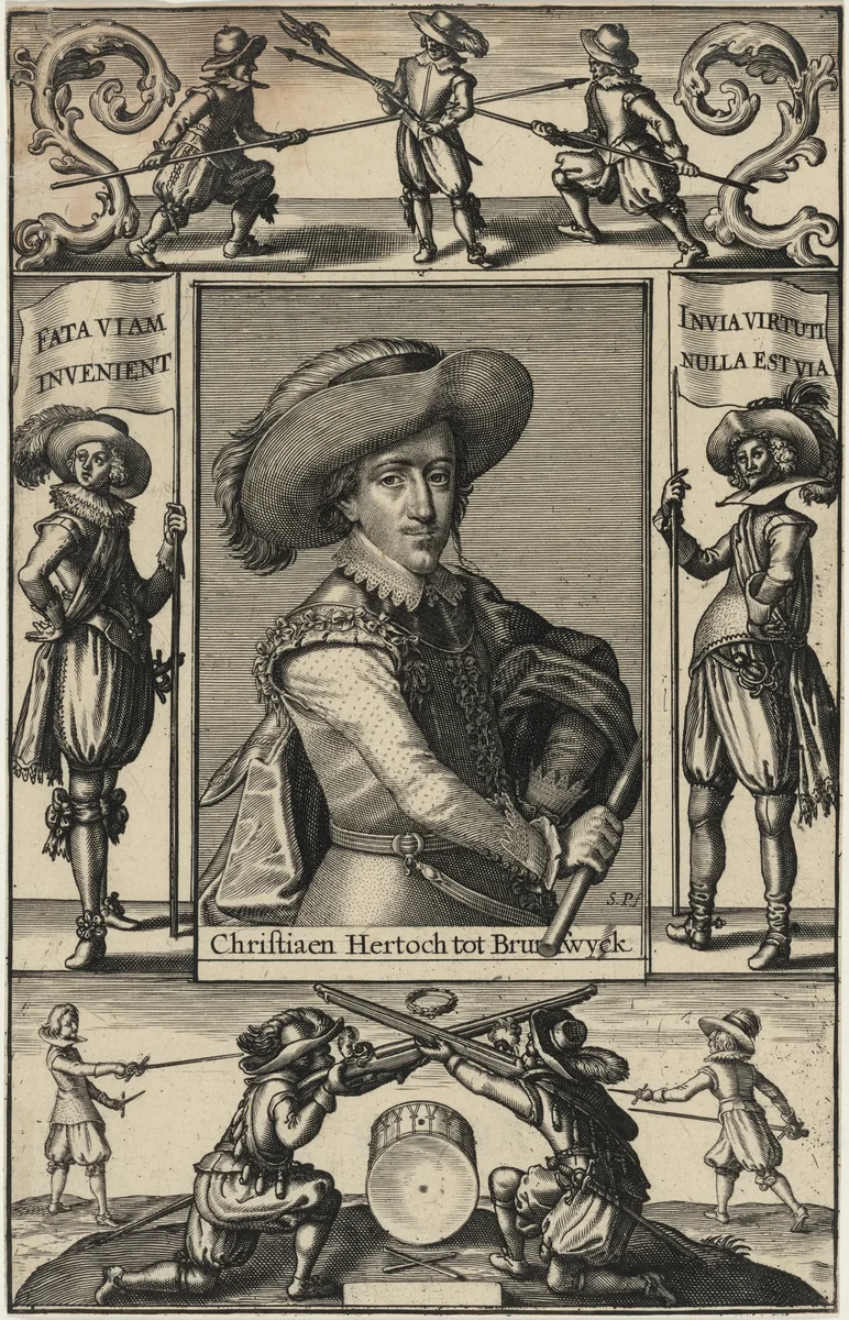 Christian, Duke of Brunswick by Simon van de Passe, print, 1595-1647