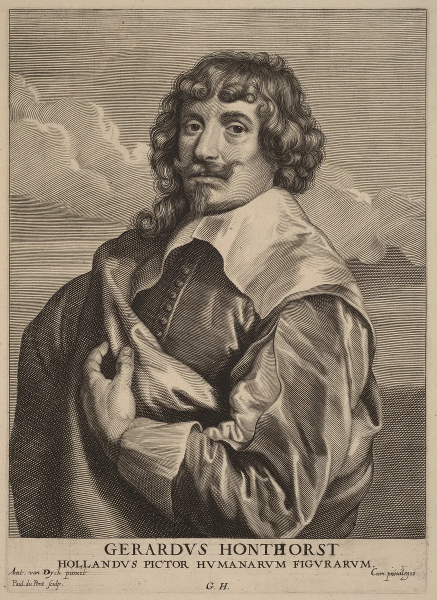 Gerrit van Honthorst by Paulus Pontius
Sir Anthony van Dyck, print, 1626-1641