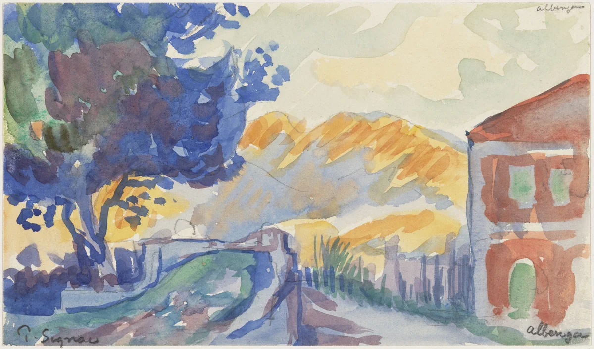 Albenga by Paul Signac, drawing, 1896