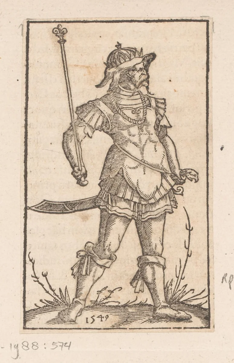 Staande vorst by anonymous, print, 1549