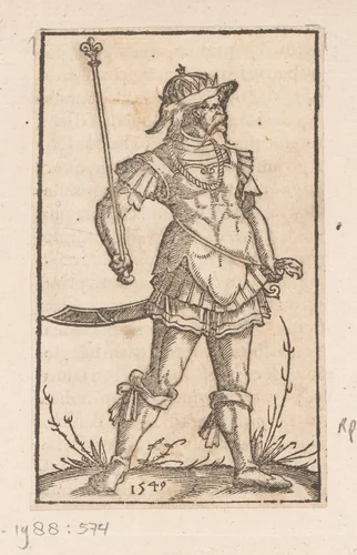 Staande vorst by anonymous, print, 1549