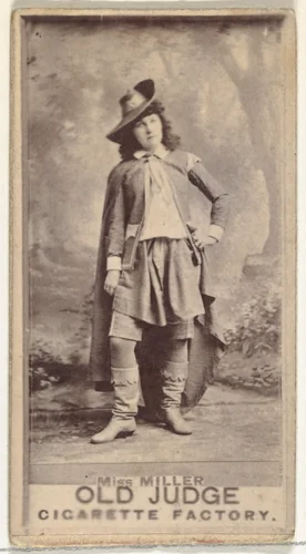 Miss Miller, from the Actors and Actresses series (N171) for Old Judge Cigarettes by Goodwin & Company, photograph, 1886-1890