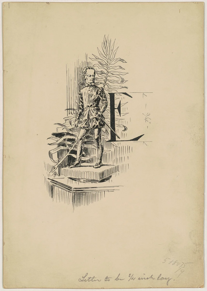 Electrotype Reproductions by James Henry Moser, drawing, 1890-1891