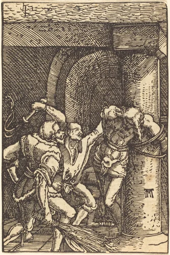 The Flagellation of Christ by Albrecht Altdorfer, print, 1513
