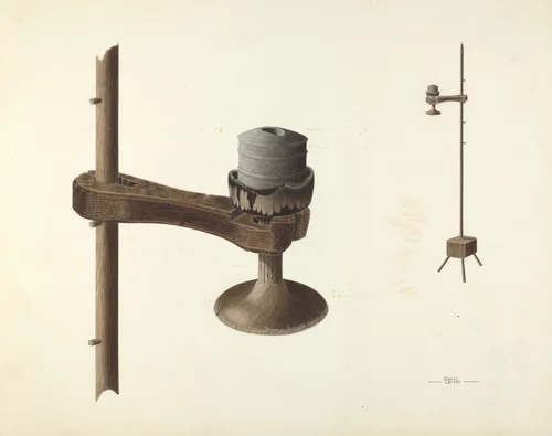 Zoar Floor Lighting Device by Carol Larson, index of american design, 1938
