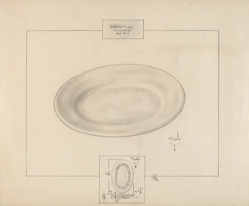 Plate by Joseph Sudek, index of american design, 1935-1942