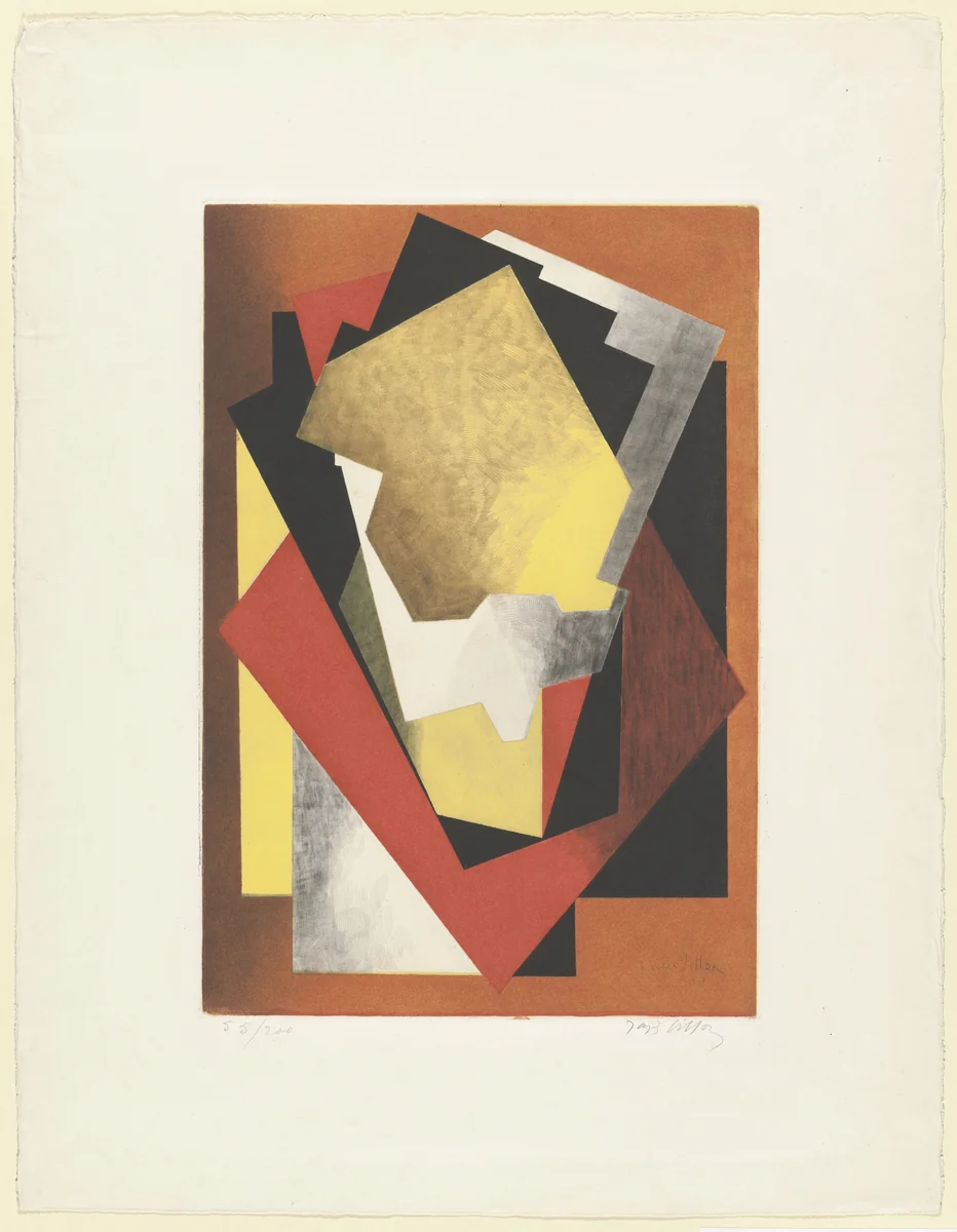 Composition by Jacques Villon, print, 1927