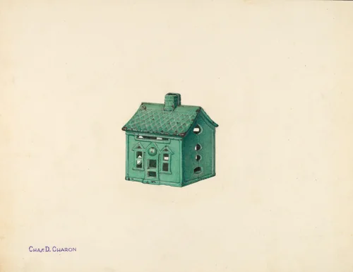 Penny Bank by Charles Charon, index of american design, 1940