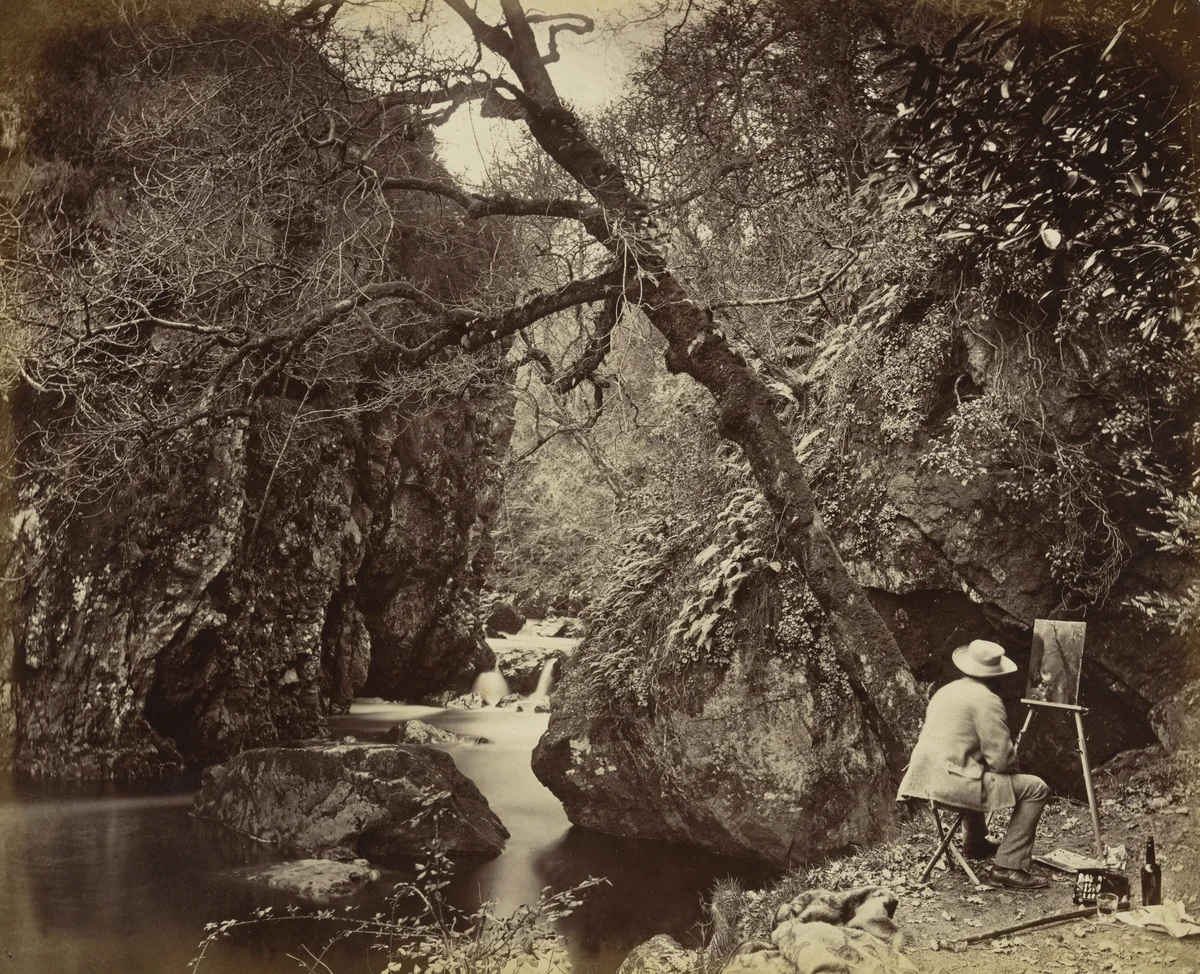 The Dargle Rock by Payne Jennings, photograph, 1880
