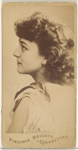 Josie Hall, from the Actors and Actresses series (N45, Type 1) for Virginia Brights Cigarettes by Allen & Ginter, photograph, 1885-1891