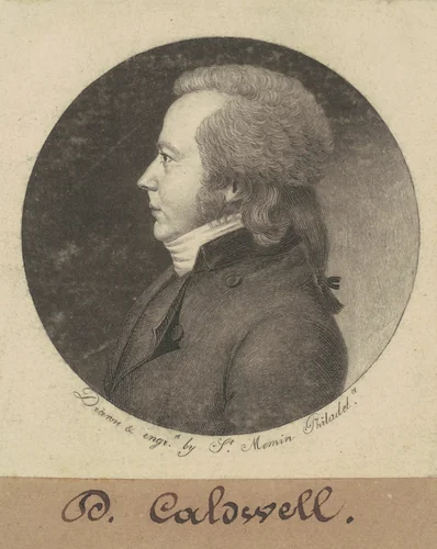 David Caldwell by Charles B. J. Févret de Saint-Mémin, print, 1798