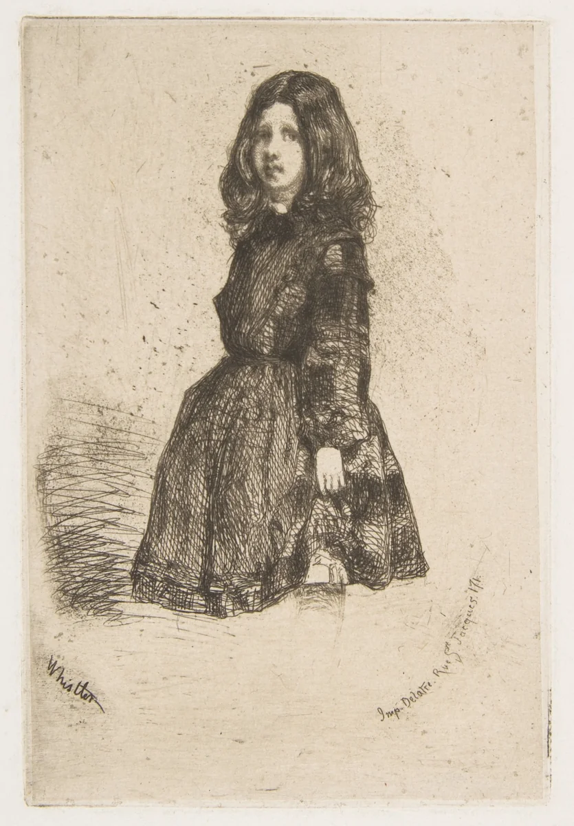 Annie by James McNeill Whistler, print, 1858
