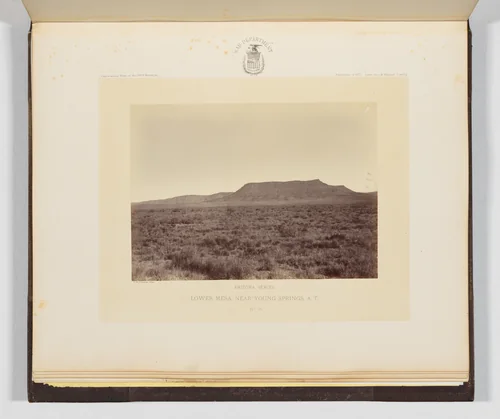 Lower Mesa, Near Young Springs, Arizona Territory by Timothy O'Sullivan, photograph, 1871