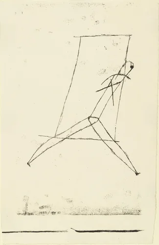 Striding Out (Austritt) by Paul Klee, print, 1923