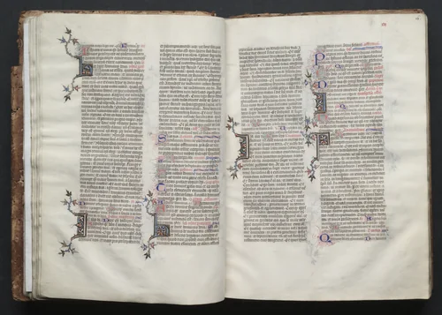 The Gotha Missal: Fol. 26r, Text by Master of the Boqueteaux, book, 1370-1380