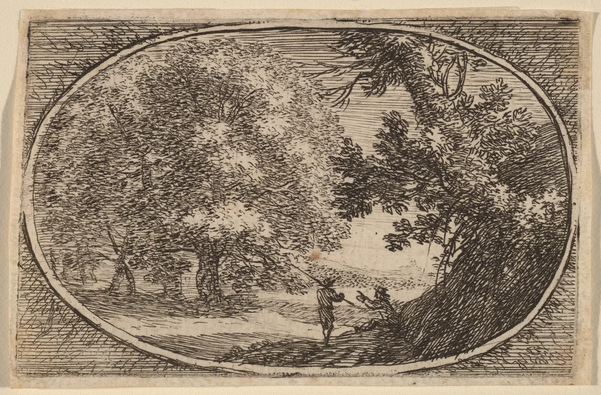 The Large Tree by Herman van Swanevelt, print, 1600-1655
