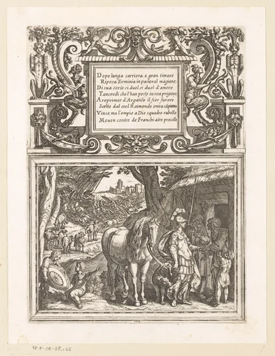 Illustratie bij Canto VII van Tasso's 'Gerusalemme Liberata' by Antonio Tempesta, print, 1565-1630