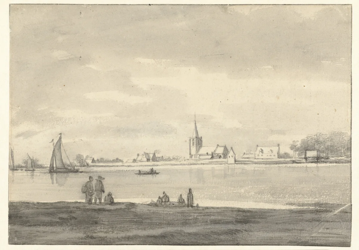View of the Village of Jaarsveld by Roelant Roghman, drawing, 1646-1647