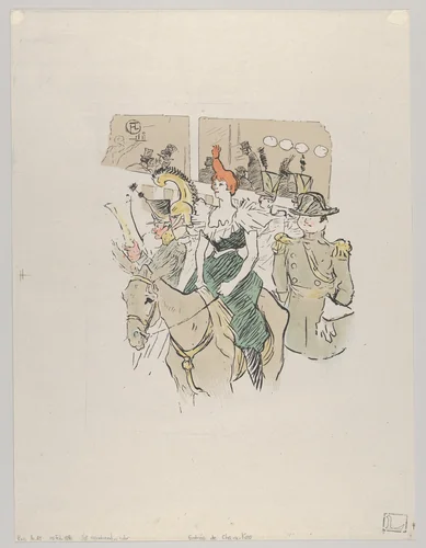 Entrée de Cha-u-Kao, from Le Rire, No. 67, 15 February 1896 by Henri de Toulouse-Lautrec, print, 1896