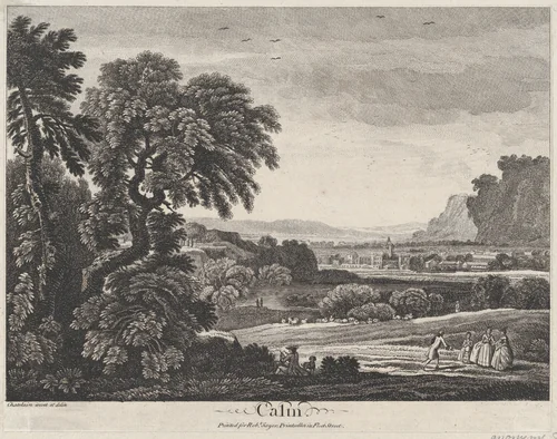 Calm by Jean Baptiste Claude Chatelain, print, 1740-1763
