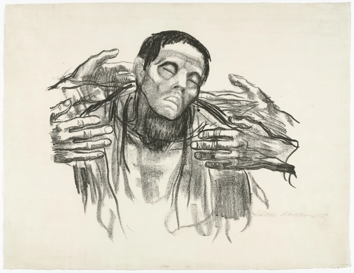 Help Russia (Helft Russland) by Käthe Kollwitz, print, 1921