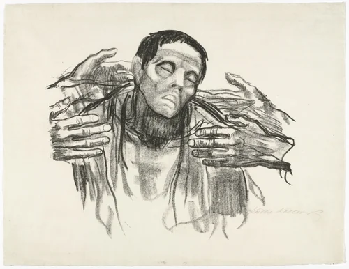 Help Russia (Helft Russland) by Käthe Kollwitz, print, 1921