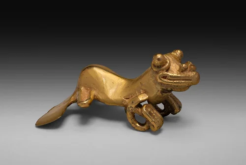 Pendant in the Form of a Frog by Veraguas, metalwork, 1000-1500