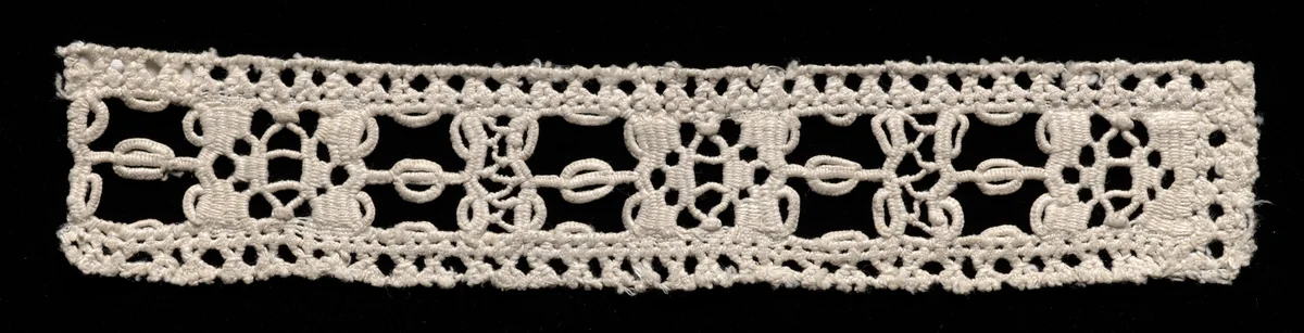 Needlepoint (Drawnwork) Lace Insertion by Unknown, textile, 1500-1599