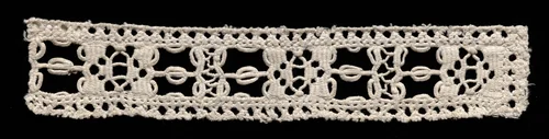Needlepoint (Drawnwork) Lace Insertion by Unknown, textile, 1500-1599
