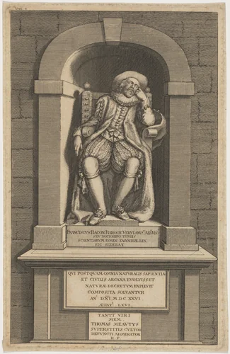 Monument of Bacon in Saint Michael's Church, Saint Albans by Unknown 19th Century, print, 1626