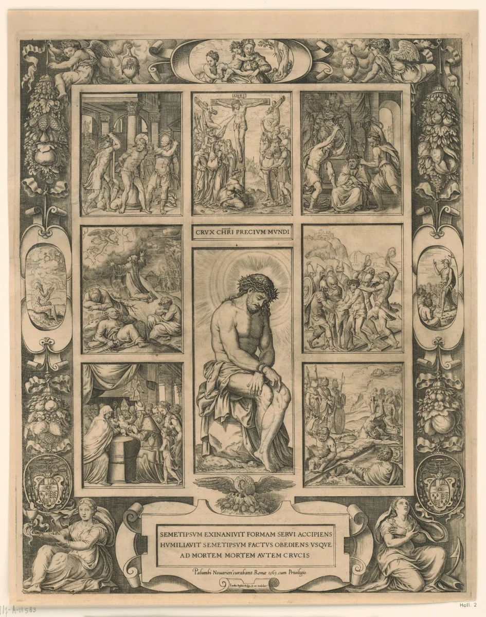 Scènes uit de Passie by Unknown, print, 1563