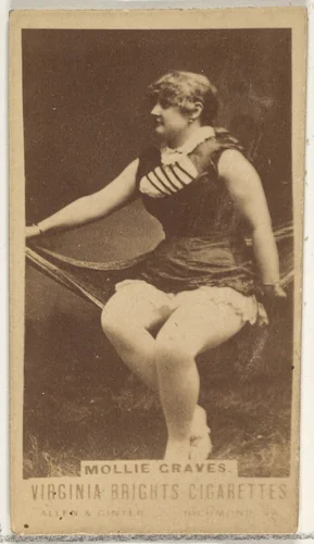 Mollie Graves, from the Actors and Actresses series (N45, Type 1) for Virginia Brights Cigarettes by Allen & Ginter, photograph, 1885-1891