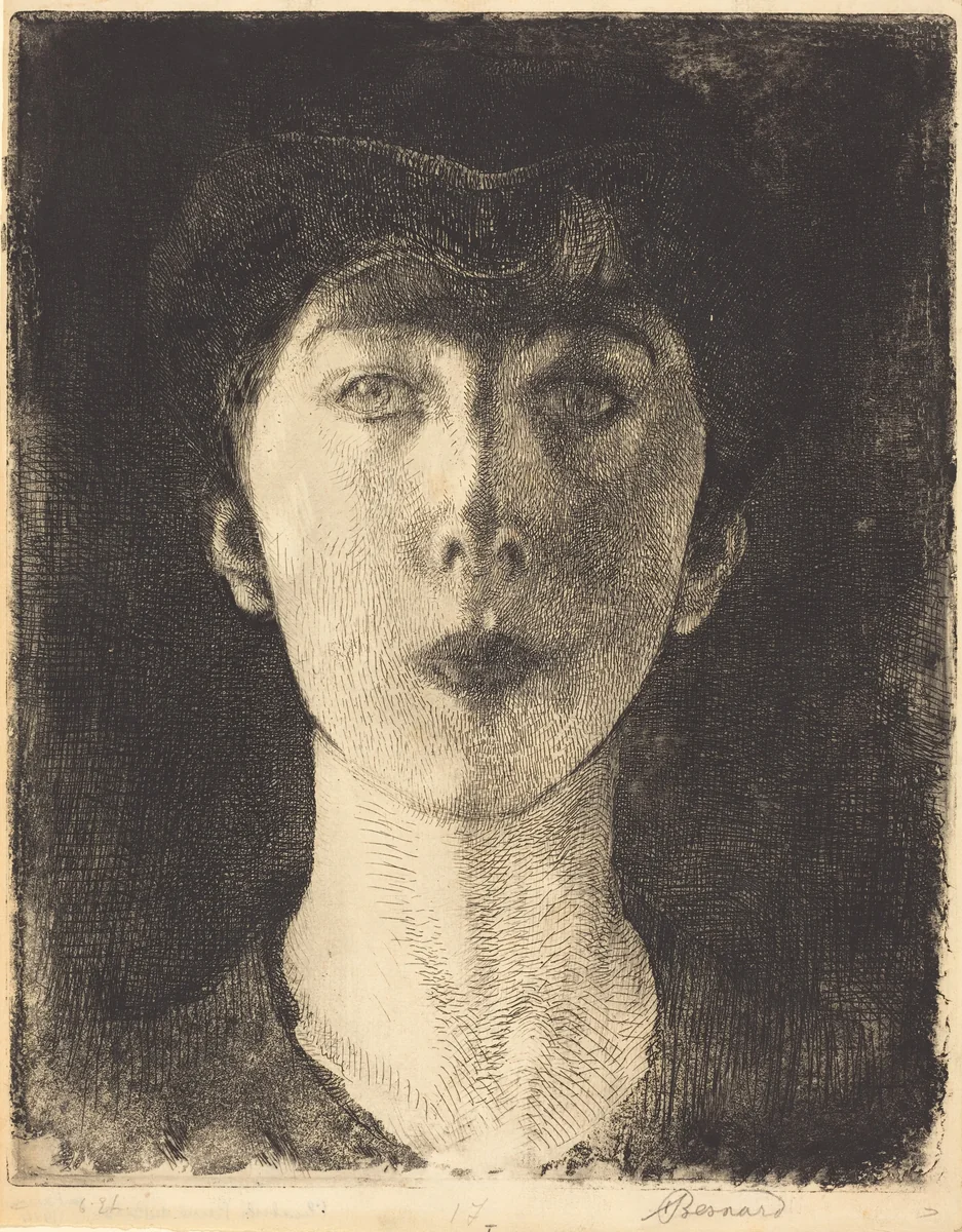 Queen Elisabeth of Belgium (La Reine Élisabeth de Belgique) by Albert Besnard, print, 1917