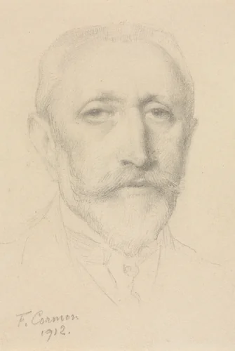 Self-Portrait by Fernand Cormon, drawing, 1912