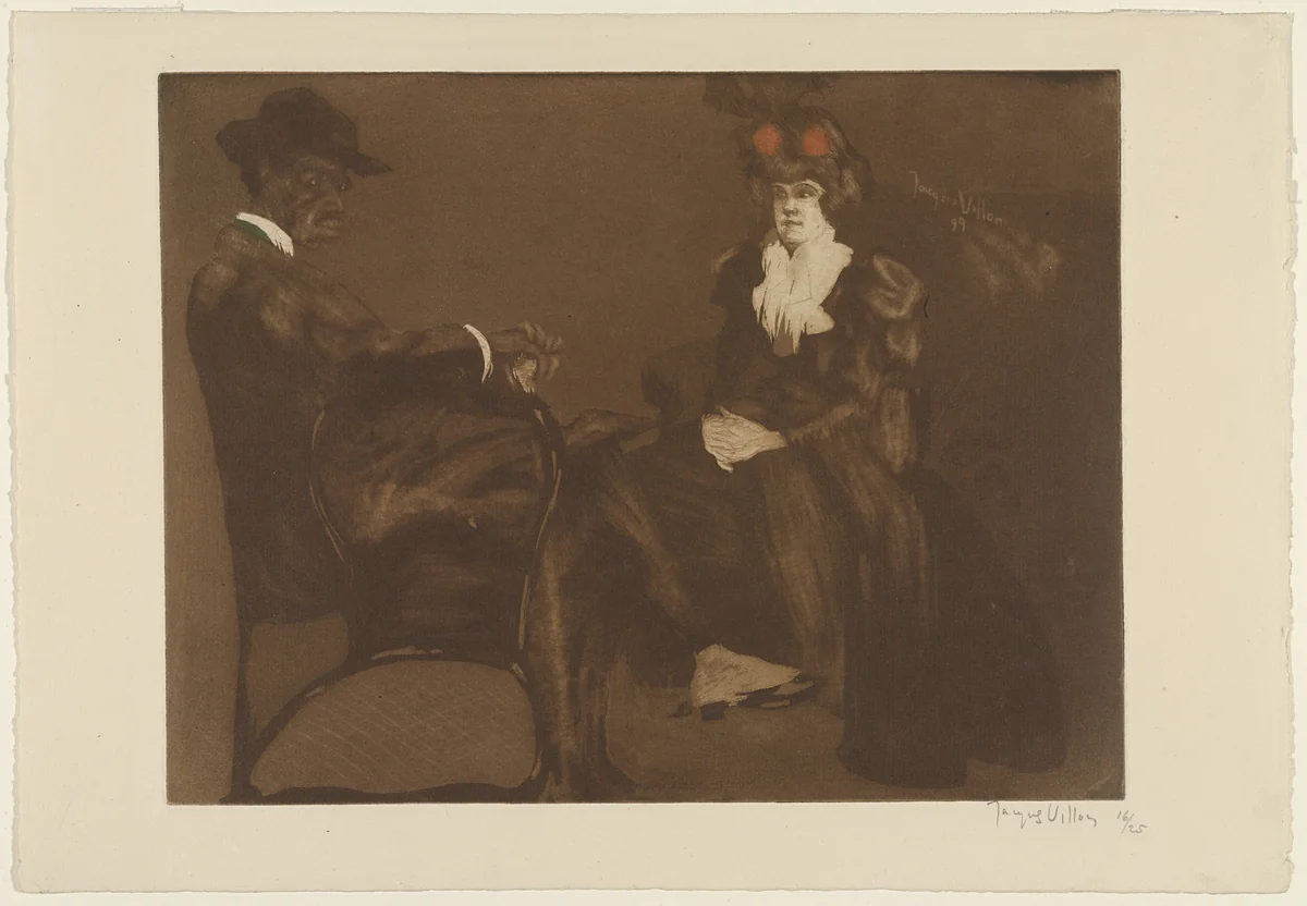The Negro (Le Nègre en bonne fortune) by Jacques Villon, print, 1899