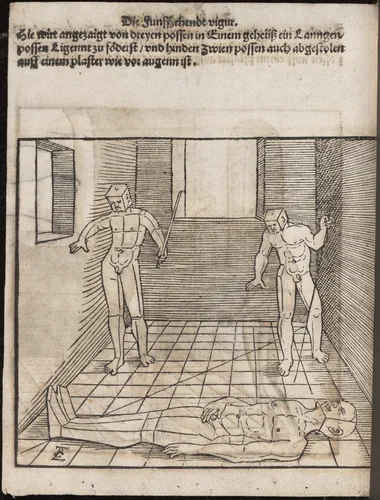 Underweissung der Proportzion und stellung der possen by Erhard Schön, book, 1538
